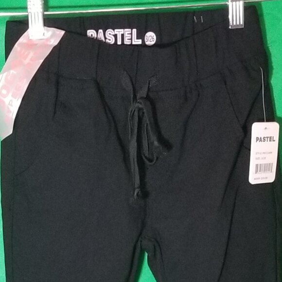 PASTEL Design Black Jogger Pants Women Size 13/26 New York Los Angeles Japan NWT - Picture 3 of 8